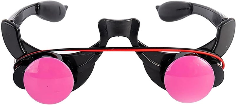 Holiberty Glowing Red Eyes Glasses Grim Reaper Cosplay Halloween Costume Accessory Light up Glasses Eyewear Rave Party Favors - Image 4